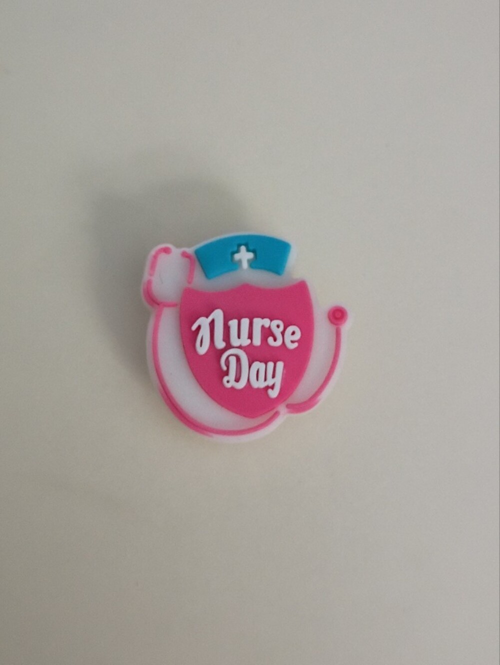 10 for $10 Jibbitz Croc Charms - Medical Nurse Day Pink Stethoscope & Blue Cap